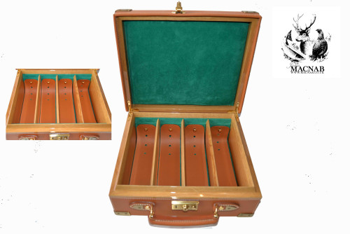 John MACNAB  Leather & Oak Cartridge Box