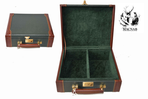 John MACNAB  Mini Leather & Oak Cartridge Box