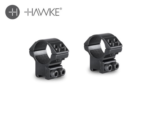 Hawke 1" Match Mount 2 Piece 9-11mm Medium