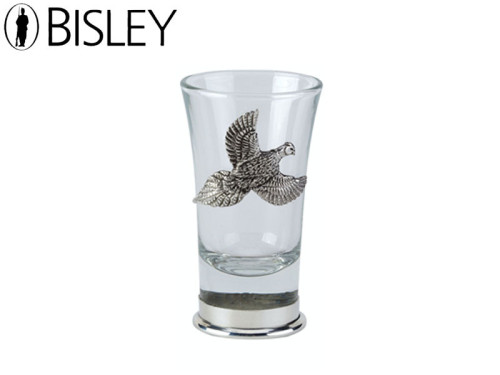 Bisley English Pewter Shot Glass - Pheasant