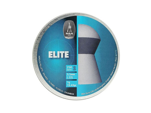 BSA Elite High Crown Domed Head .22 Pellets 5.5mm