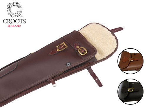 Croots Byland Leather Shotgun Slip with Flap and Zip