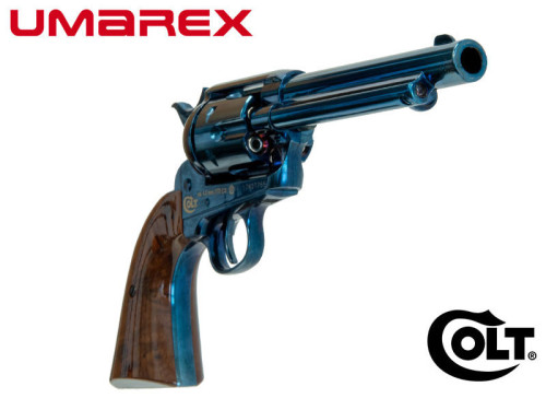 Colt SAA Peacemaker 5.5" 4.5mm/.177 Pellet Blued/Brown