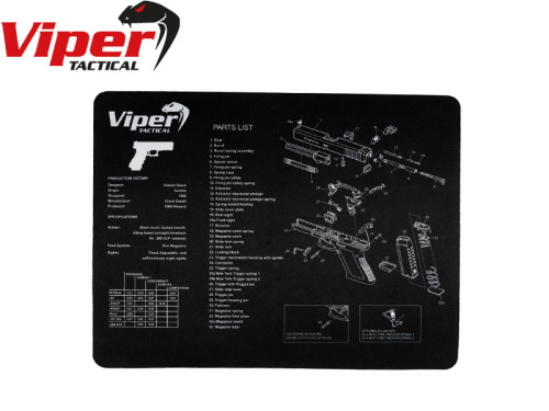 Viper Tactical Pistol Cleaning Mat - Glock