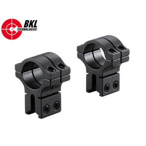 BKL 1 inch, 2 Piece 1″ Long Double Strap Dovetail High Scope Mount