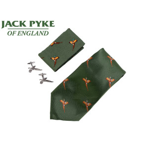 Jack Pyke Cufflink, Tie & Hanky Gift Set