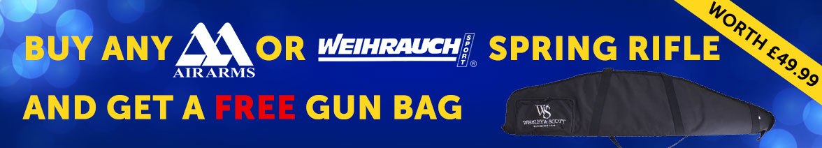 Free Gunbag with any Weihrauch or Air Arms Spring Air Rifle